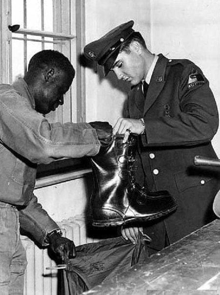 Well, you've shined my shoes. Elvis Presley