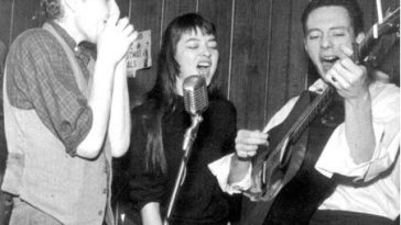 1 Bob Dylan Cafe Wha early 1961 with Karen Dalton Fred Neil by Fred McDarrah