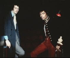 Eric Clapton and Jimi Hendrix at the Track Records launch party the Speakeasy London March 16 1967