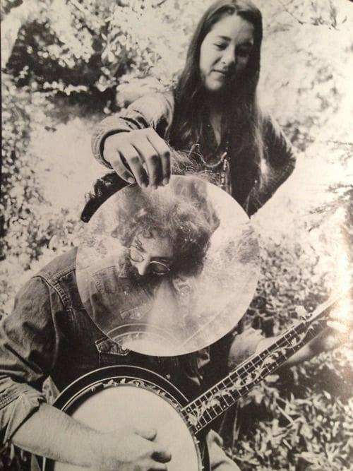 Jerry Garcia Playing Banjo