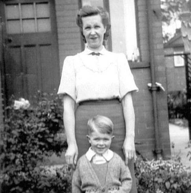 David Bowie with his mother
