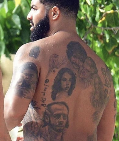 35 Best Drake Tattoos and Ideas 38 drake back tattoo 1