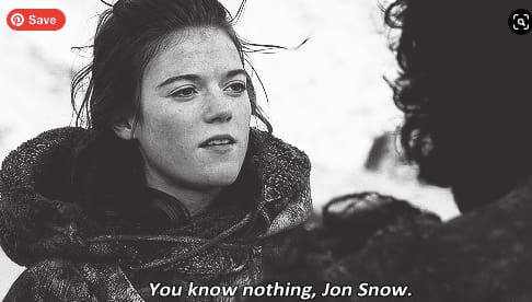 Game of Thrones jon snow quotes