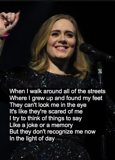 adele million years ago  lyrics