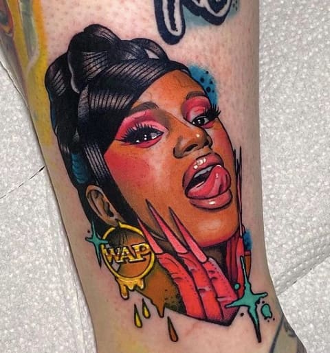 Cardi B Tattoo
