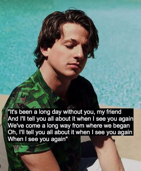 Charlie Puth See You Again Lyrics