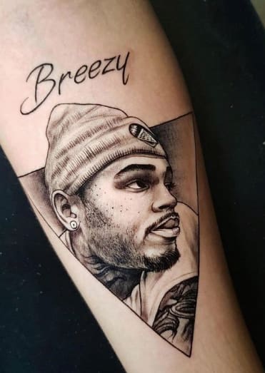 OK Exclusive Chris Brown Visits Rihannas Tattoo Artist