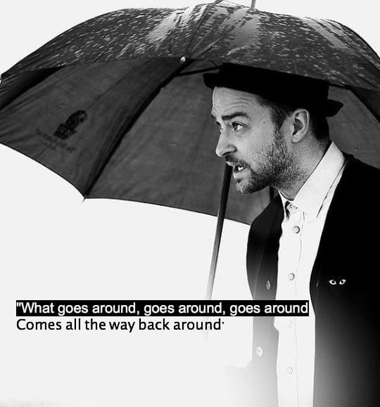 Justin Timberlake What Goes Around Comes Around lyrics