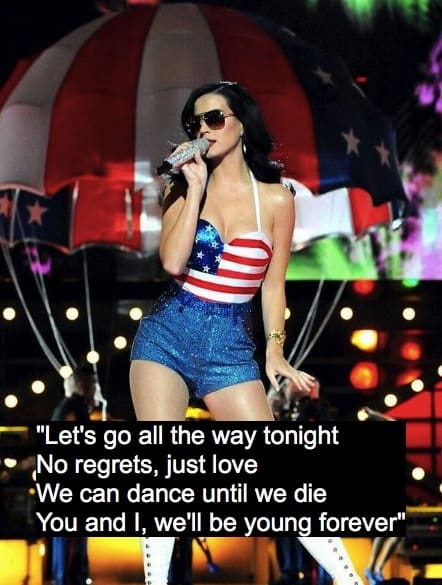 Katy Perry "Teenage Dream" Lyrics 