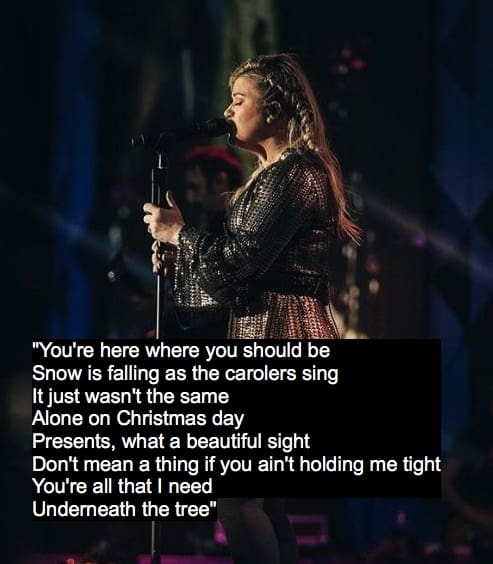 Kelly Clarkson Underneath the Tree Lyrics