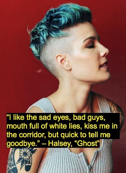 Halsey, “Ghost” quotes lyrics