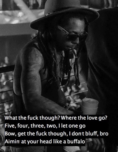 Lil Wayne uproar lyrics