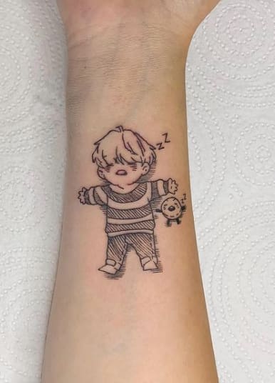 BTS sketch tattoo
