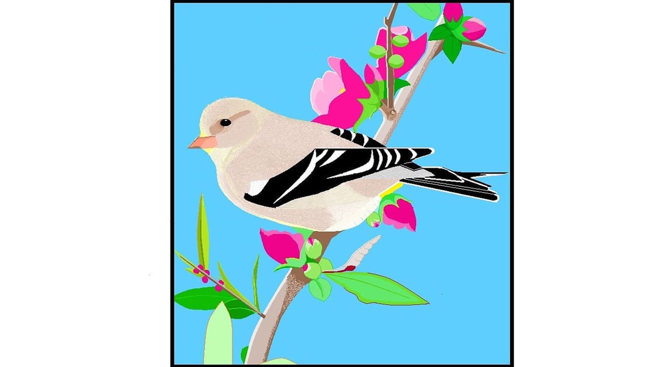 10 Artwork by an 89-Year-Old Woman on Paint 3 She is inspired from the postcards send to her husband.