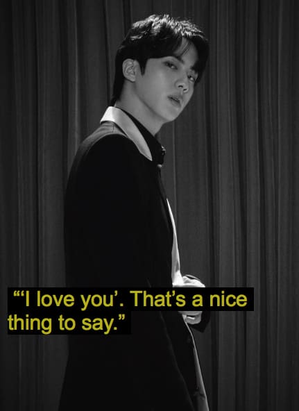 bts jin quotes
4