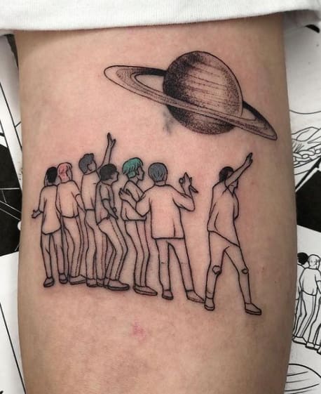 bts members tattoos 