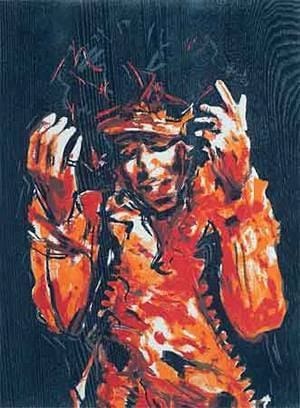 October 29 1987 Rolling Stones guitarist Ron Wood hosted his first ever art exhibition in Britain at a London gallery1
