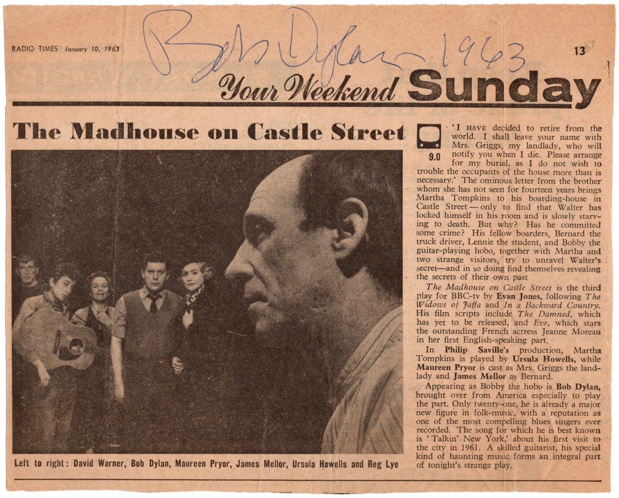 The Mad House on Castle Street - Bob Dylan