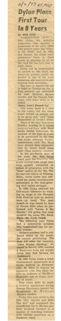 Some Old News About Bob Dylan - Newspapers
