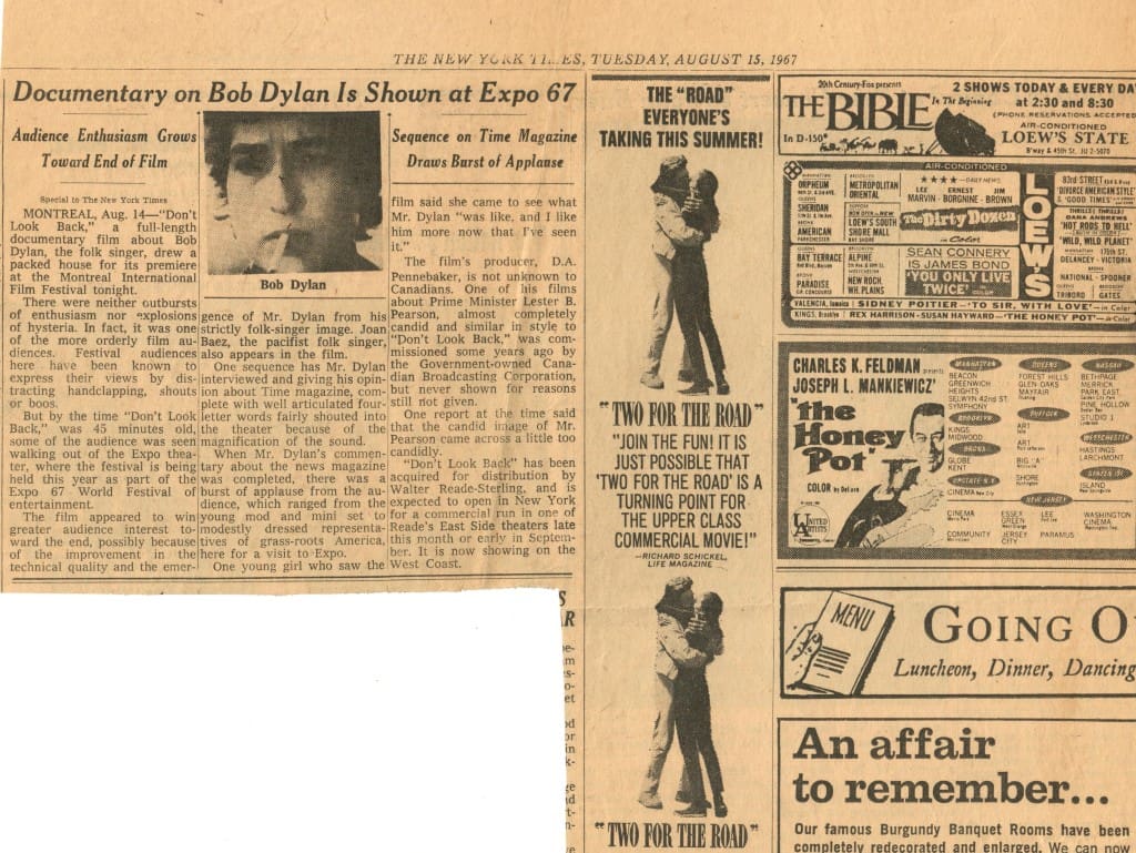 Some Old News About Bob Dylan - Newspapers