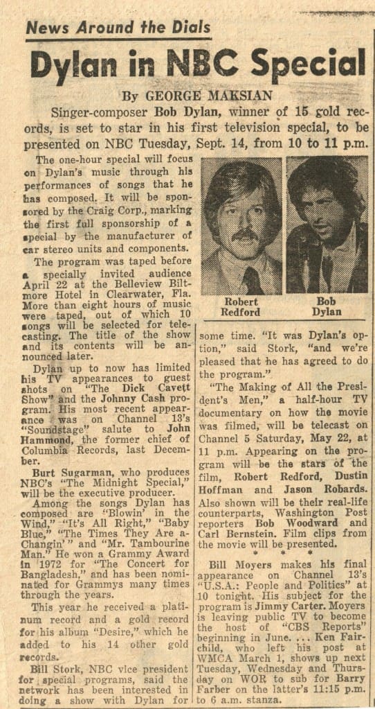 Some Old News About Bob Dylan - Newspapers