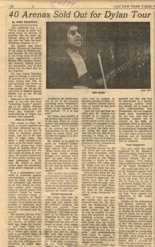 Some Old News About Bob Dylan - Newspapers