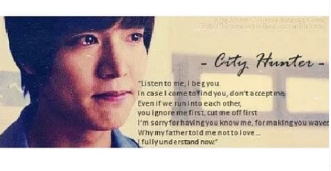 Best 14 City Hunter Quotes - Korean Drama