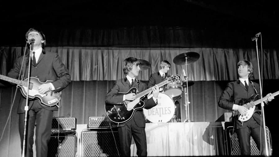 1964 The Beatles played at the Municipal Stadium in Kansas City.