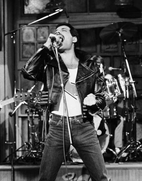 1982  Queen made a guest appearance on Saturday Night Live, where they performed "Crazy Little Thing Called Love" and "Under Pressure."