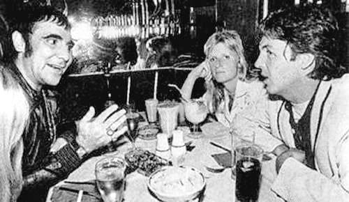 Keith Moon and Paul McCartney