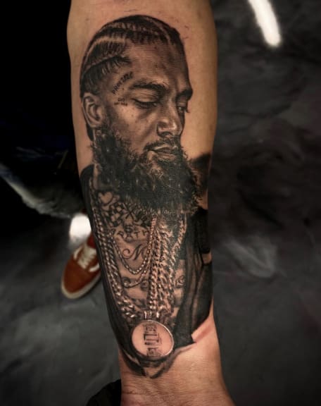 Nipsey Hussle tattoo