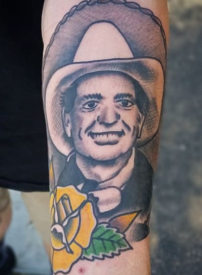 Willie Nelson tattoo