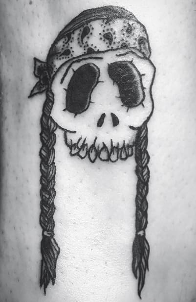 Willie Nelson tattoo