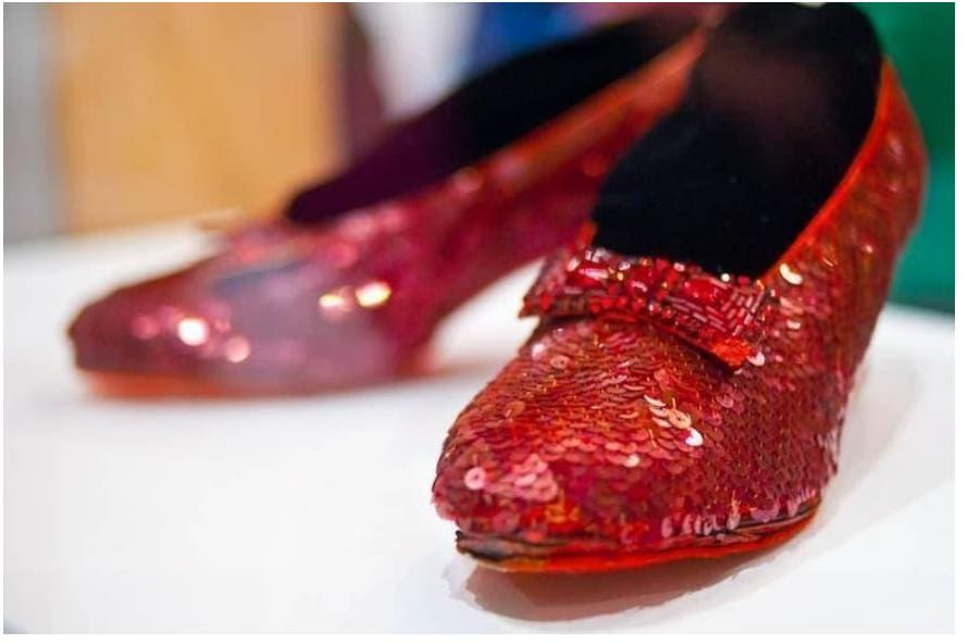Judy Garland's Red Shoes, The Wizard of Oz