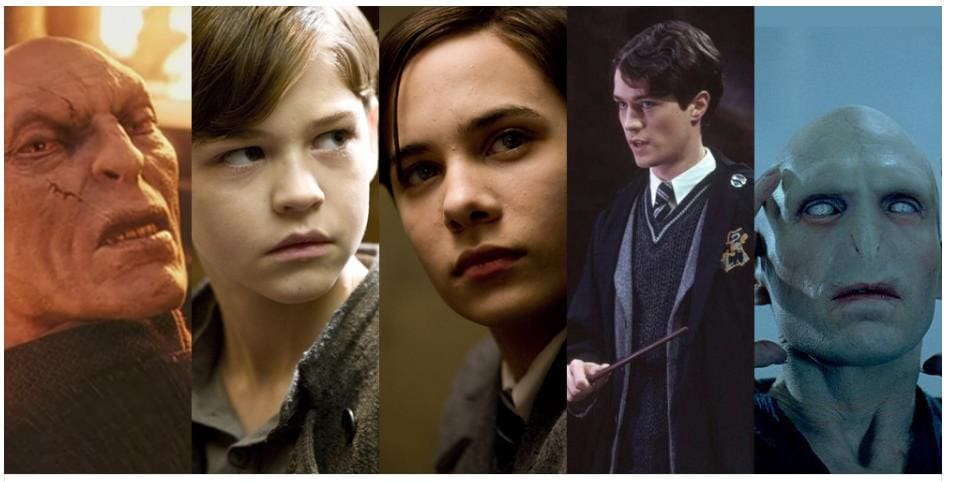 The character of Voldemort has been played by six different actors throughout the series.