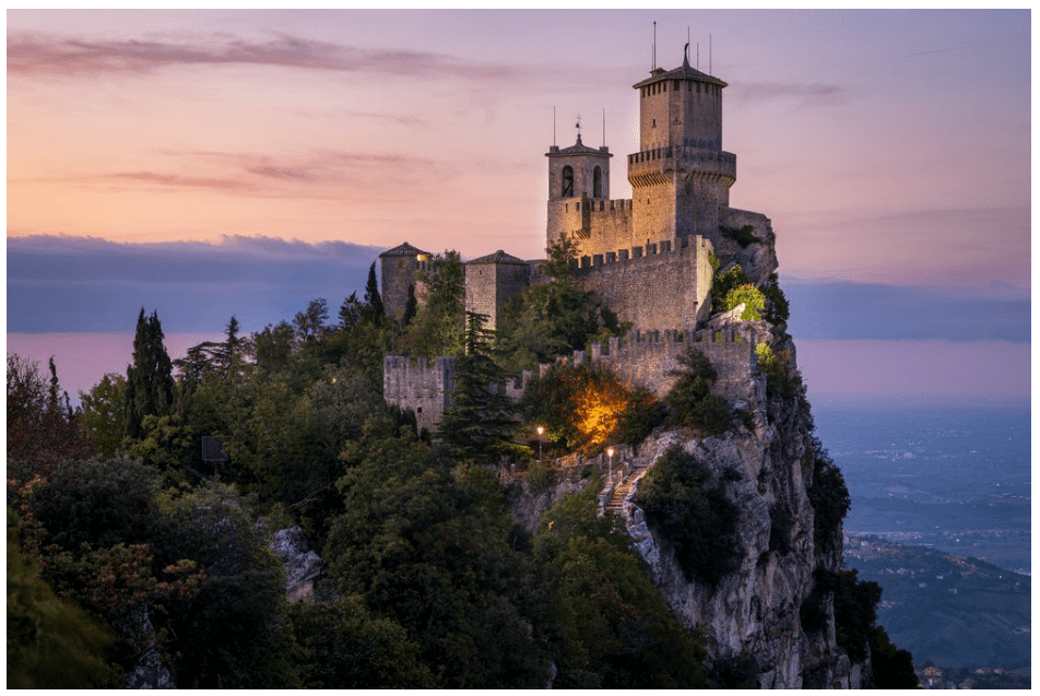 There are two countries located within Italy