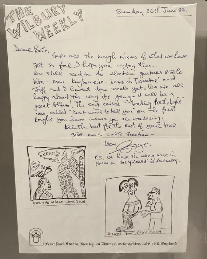 Letters to Bob Dylan, from “George of England”