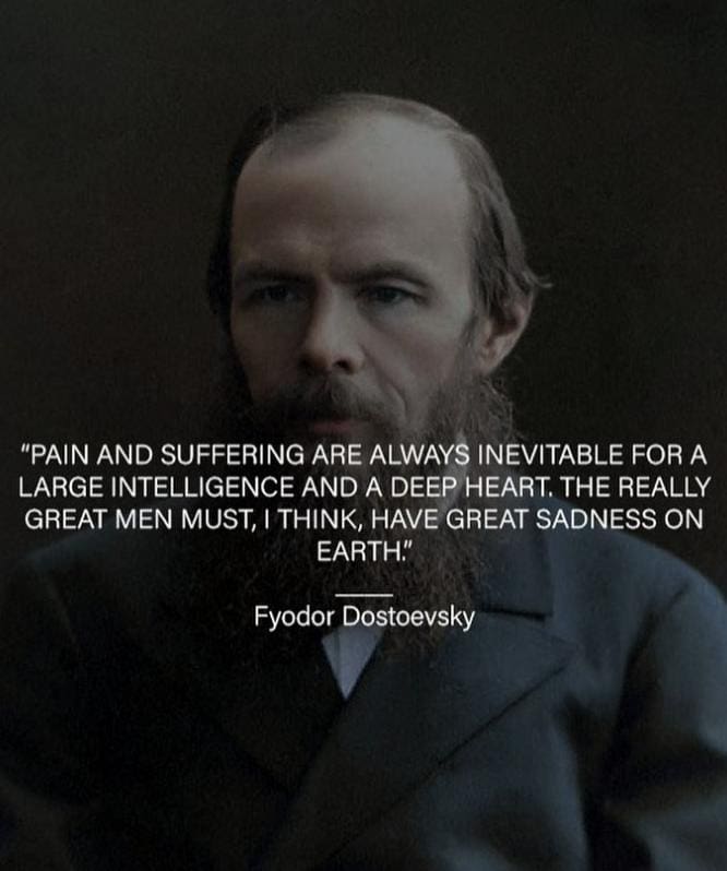 170 Best Dostoyevsky Quotes 5 dostoyevsky quote on pain suffer