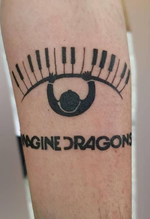 Imagine Dragons tattoo piano