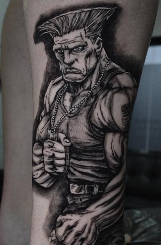 street fighter tattoo guile