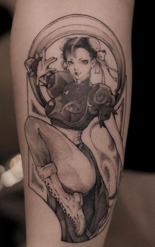 street fighter tattoo chun li