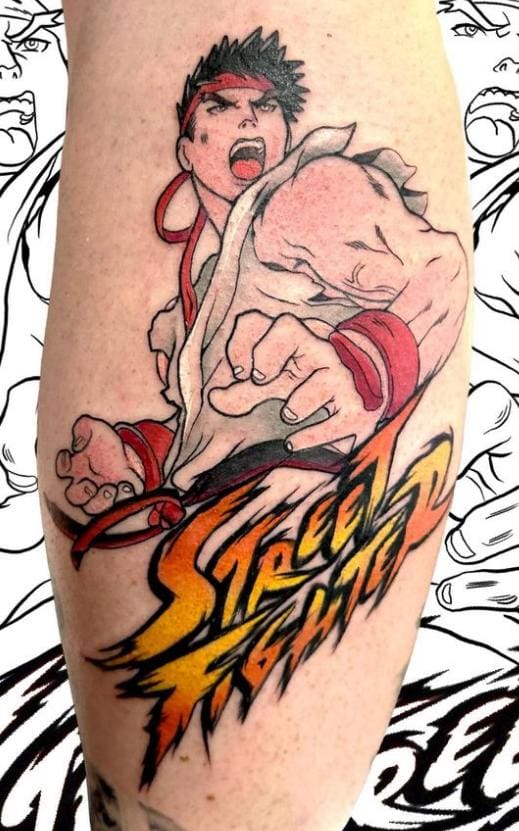 street fighter tattoo ryu