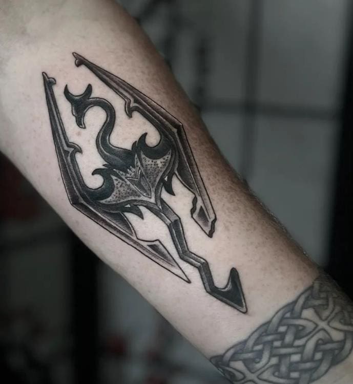 skyrim tattoo dragon