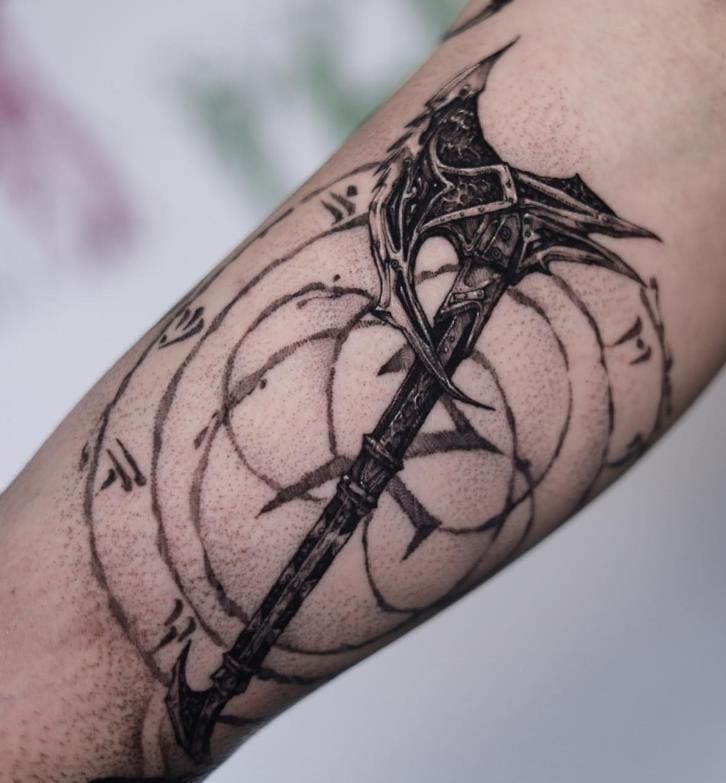 skyrim dragon tattoo