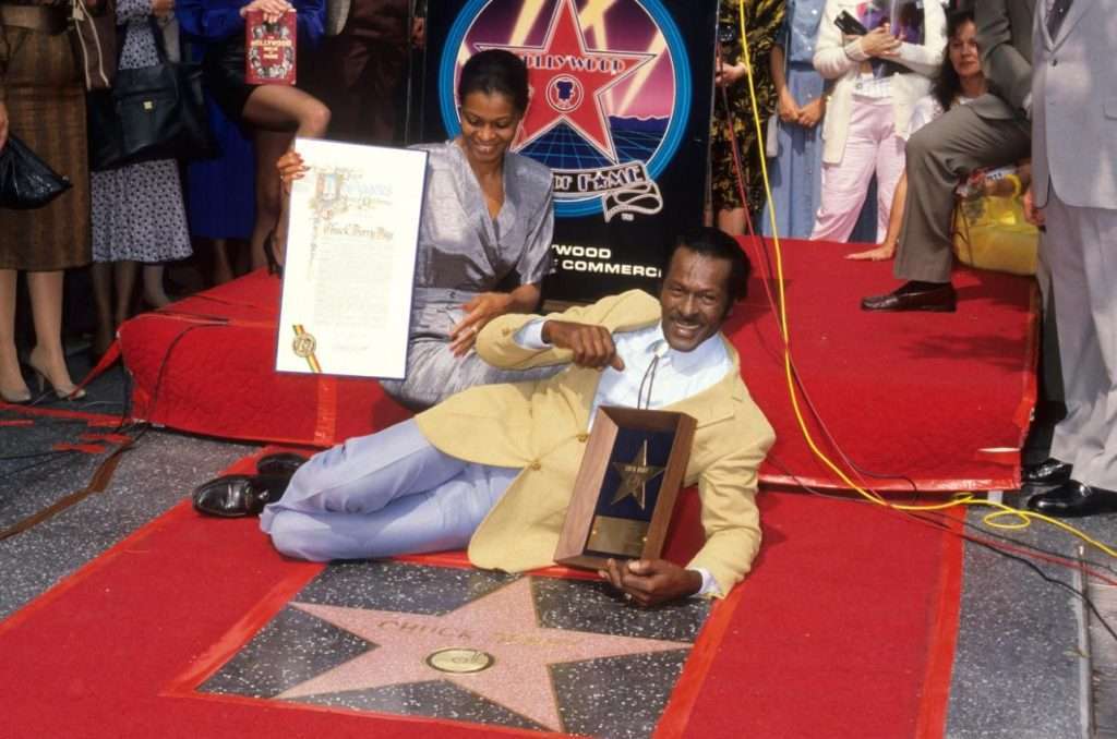 October 8th 1987 - Chuck Berry Chuck Berry was awarded a star on the Hollywood Walk of Fame
