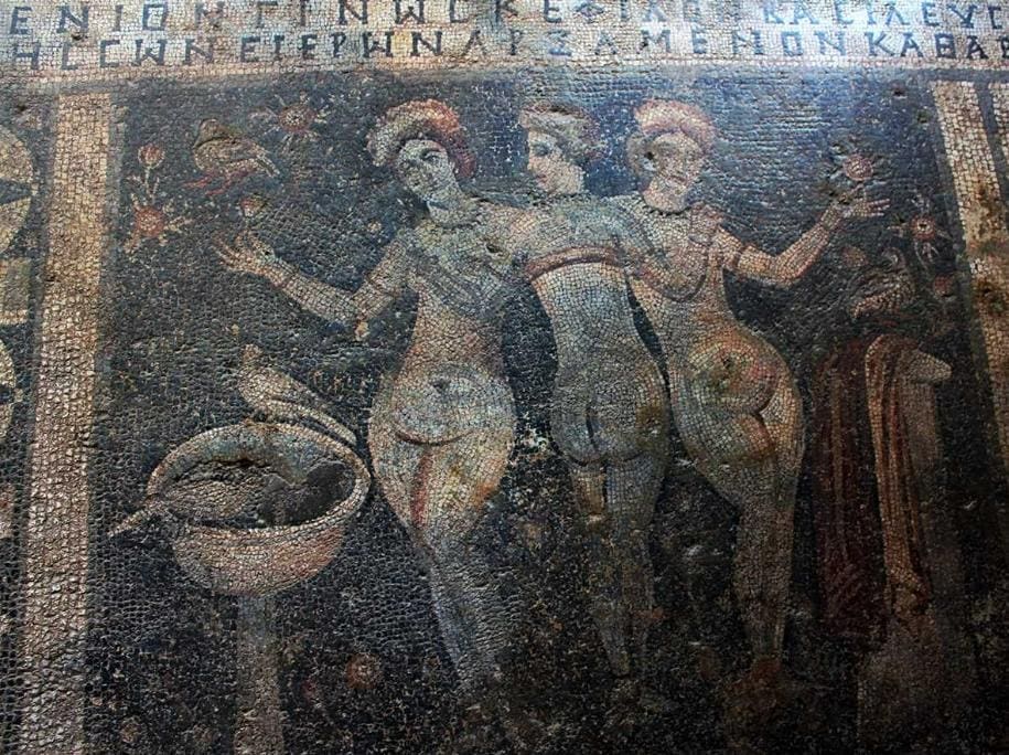 Three Graces mosaic - Mersin