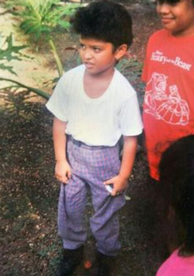 Bruno Mars Childhood pictures