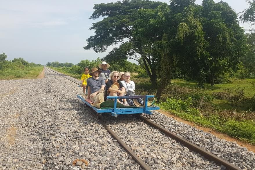 Bamboo train - Cambodia