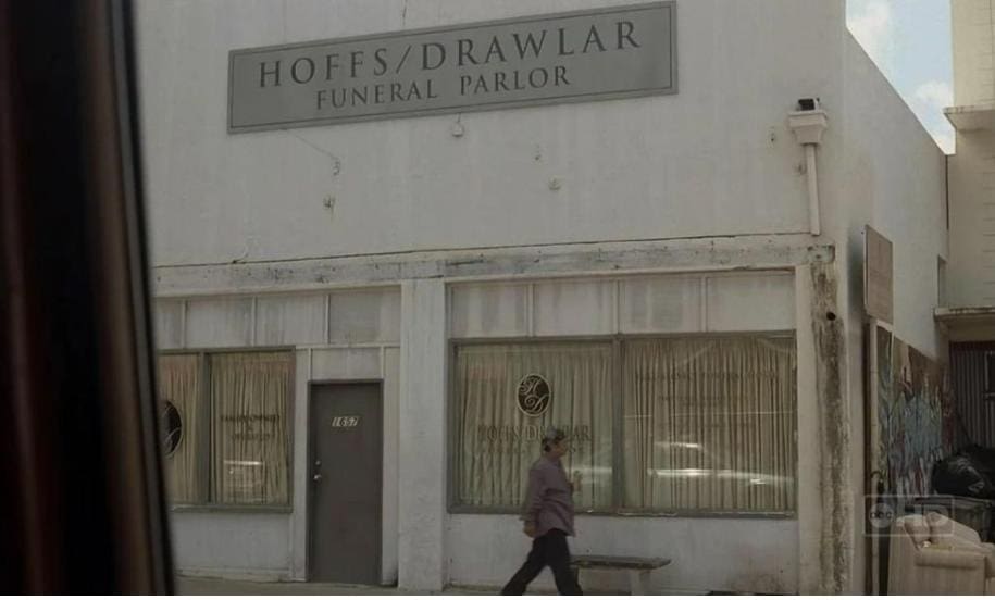 In the finale of the third season, Jack goes to a funeral home 