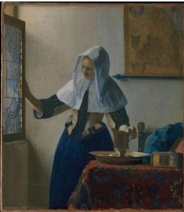 Johannes Vermeer - Young Woman Carrying a Jug